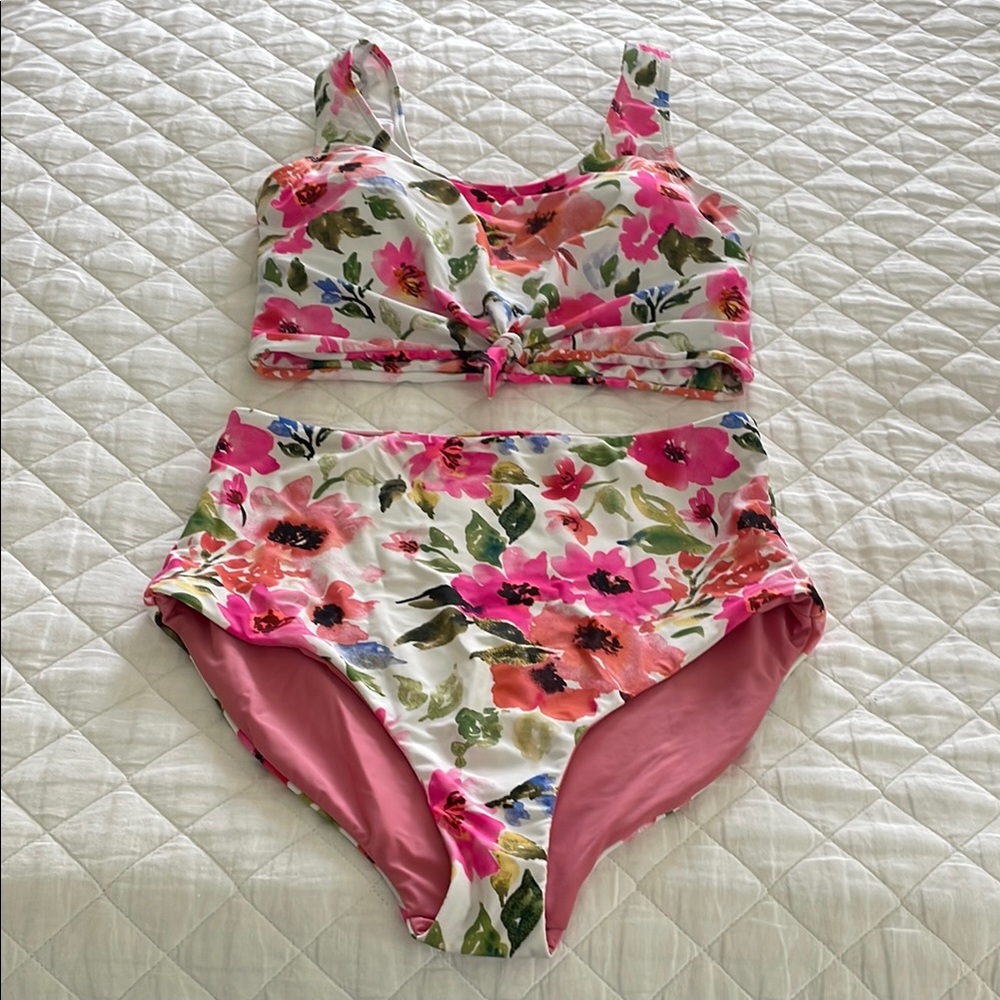 Floral Kids Swim Set